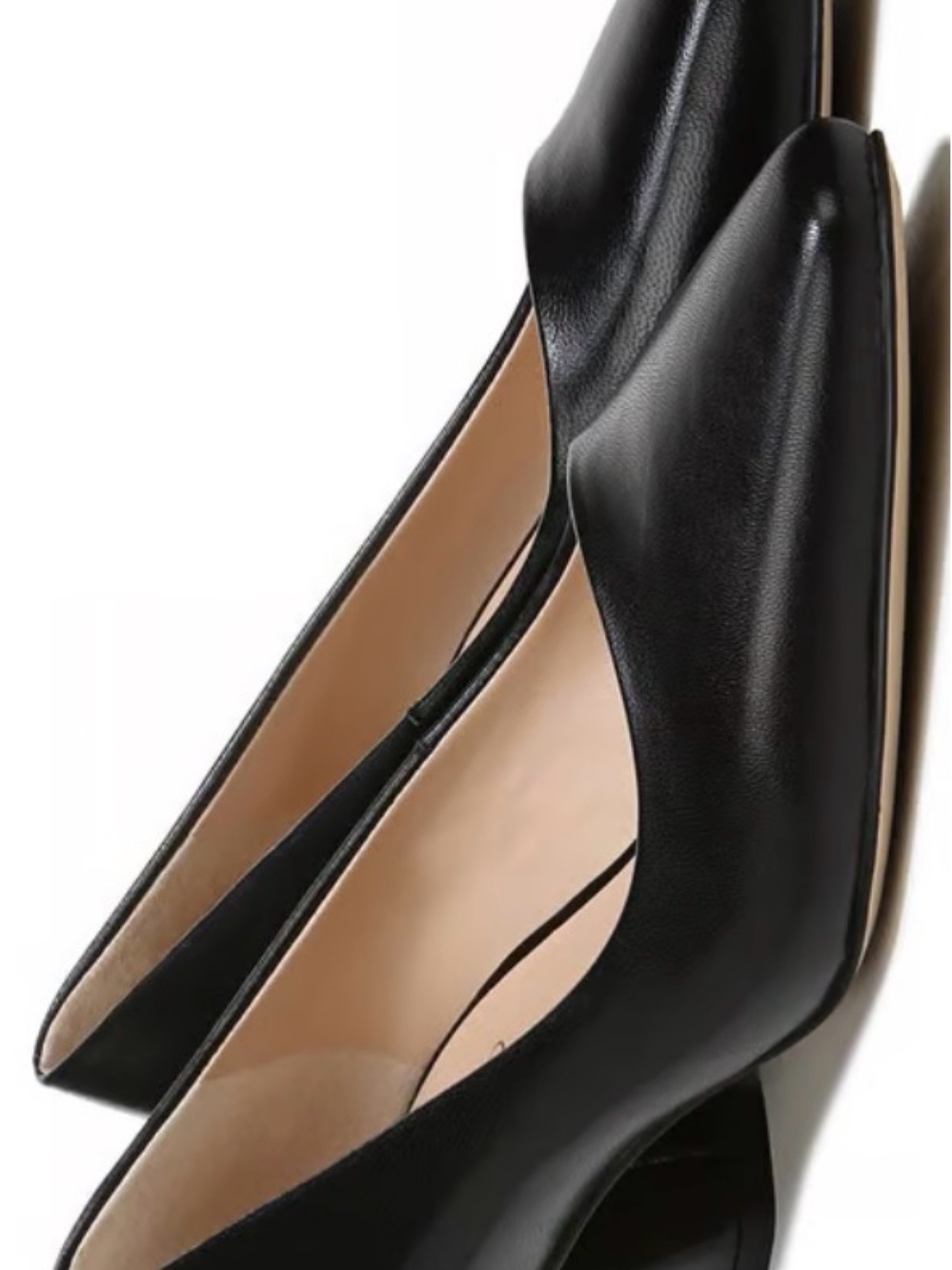 Franco Sarto Black Pointed-Toe Heels